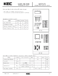 Datasheet KF171S производства KEC